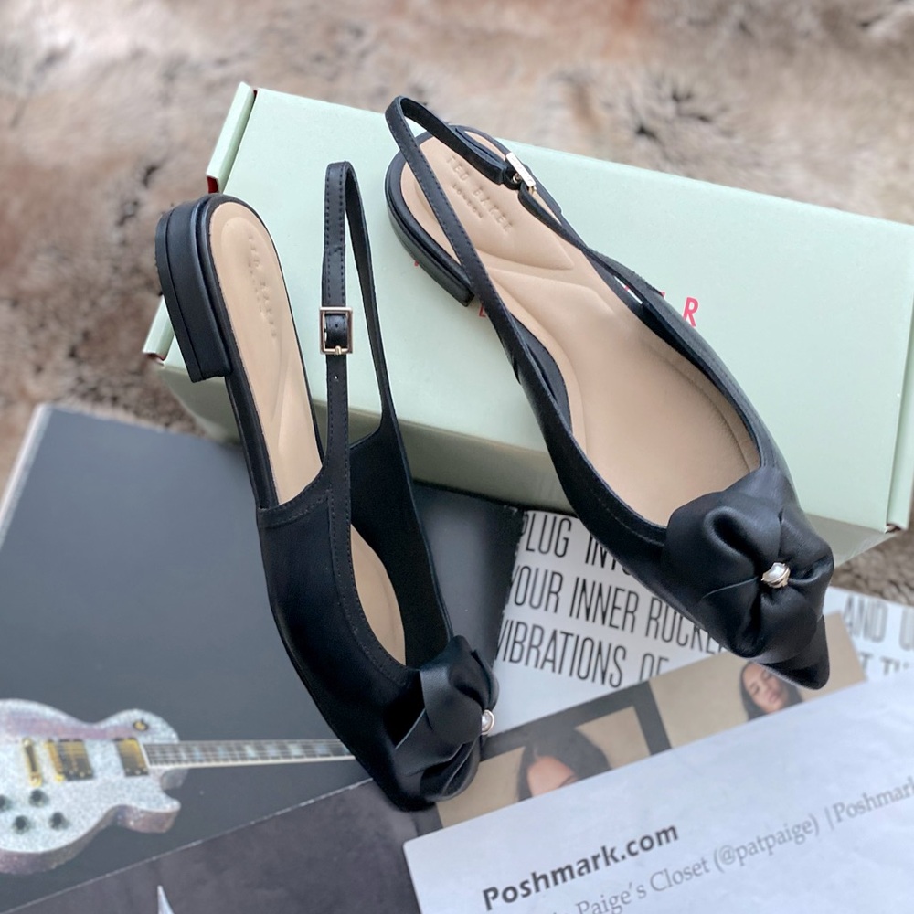 Ted Baker London Lili Rose Pointed Toe Slingback Flat